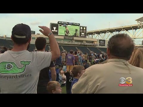 Union fans watch 2022 MLS Cup during watch party at Subaru Park